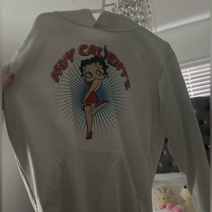 Betty Boop white hoodie size small